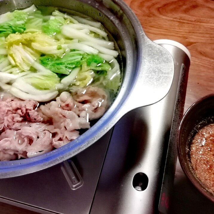 塩漬け白菜鍋